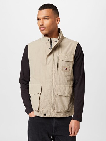 Gilet TOMMY HILFIGER en beige : devant