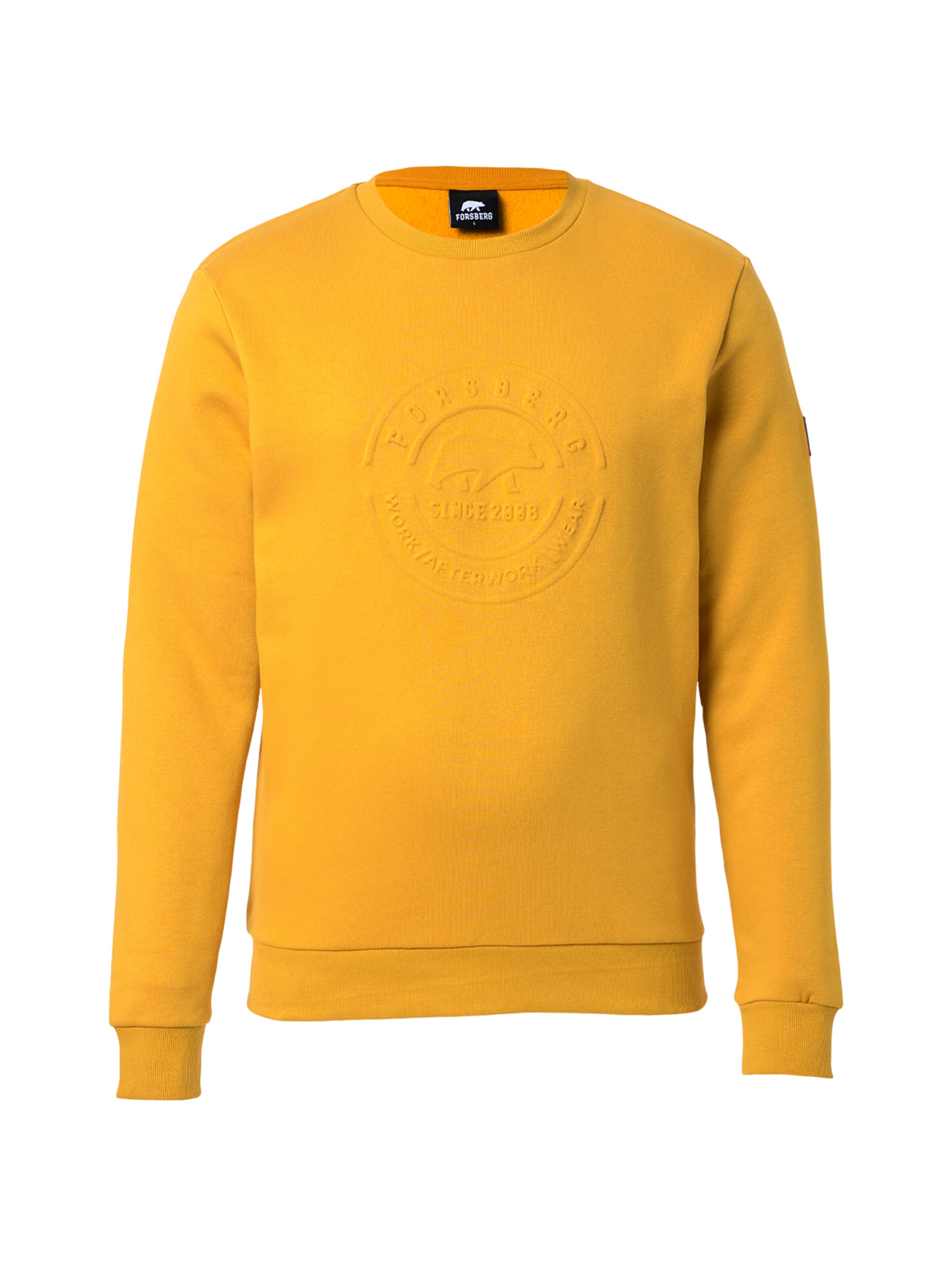 FORSBERG Sweatshirt 'Sweatshirt mit 3D Logo' in Yellow