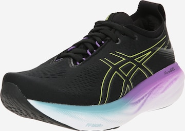 Chaussure de course 'NIMBUS 25' ASICS en noir : devant