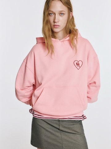 Pull&Bear Sweatshirt 'PACIFIC' i rosa