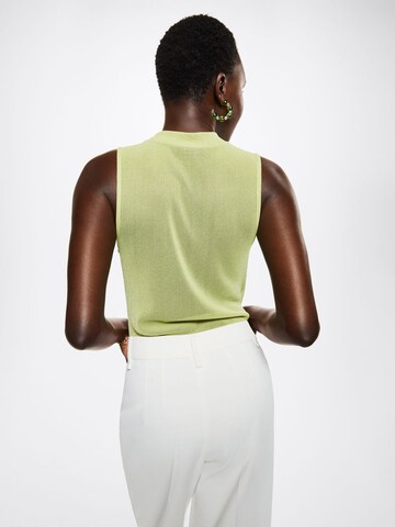 MANGO Knitted Top 'AGATA' in Green