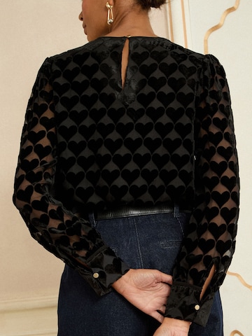 love & roses Bluzka w kolorze czarny