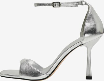 ONLY - Sandalias con hebilla 'AUBREY' en plata: frente