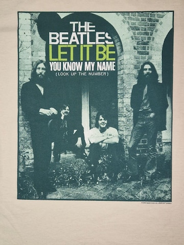 The Beatles - Camiseta 'Beatles – Let It Be (You Know My Name)  T-Shirt' en beige