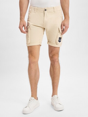 ALPHA INDUSTRIES Pants in White: front