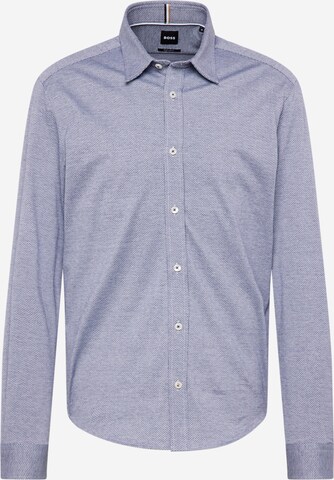 BOSS - Ajuste regular Camisa 'LIAM' en azul: frente