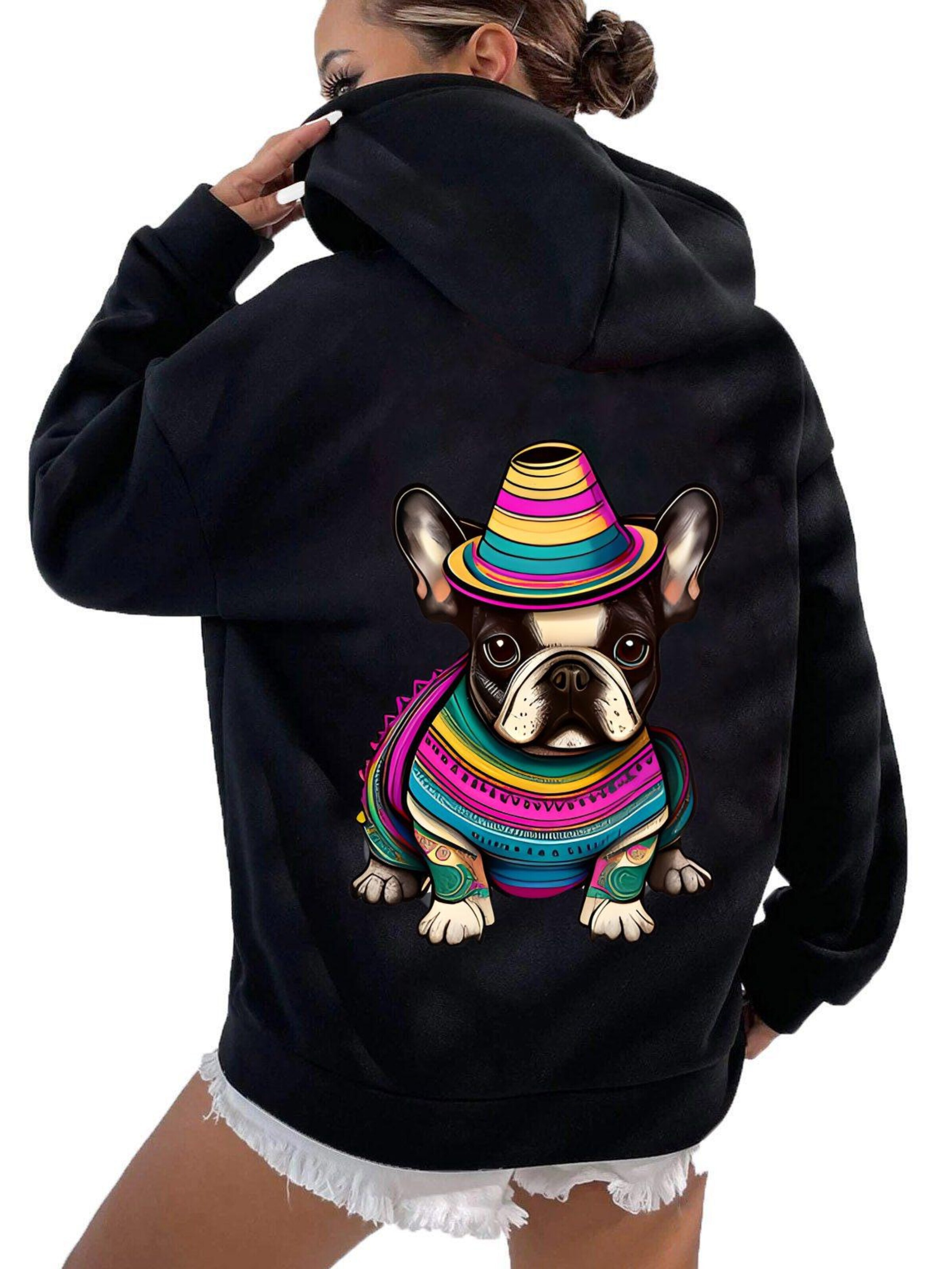 RMK Sweatshirt 'Hund Mexico'‌‌‌‌‌ in Schwarz
