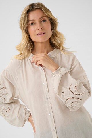 Cream Blouse 'Timia' in Beige