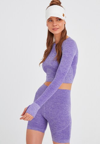 Leif Nelson Crop Top in Lila