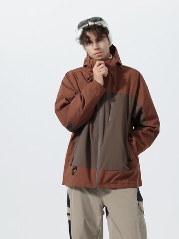 YOUTHUP Winter Jacket 'Lässig' in Brown