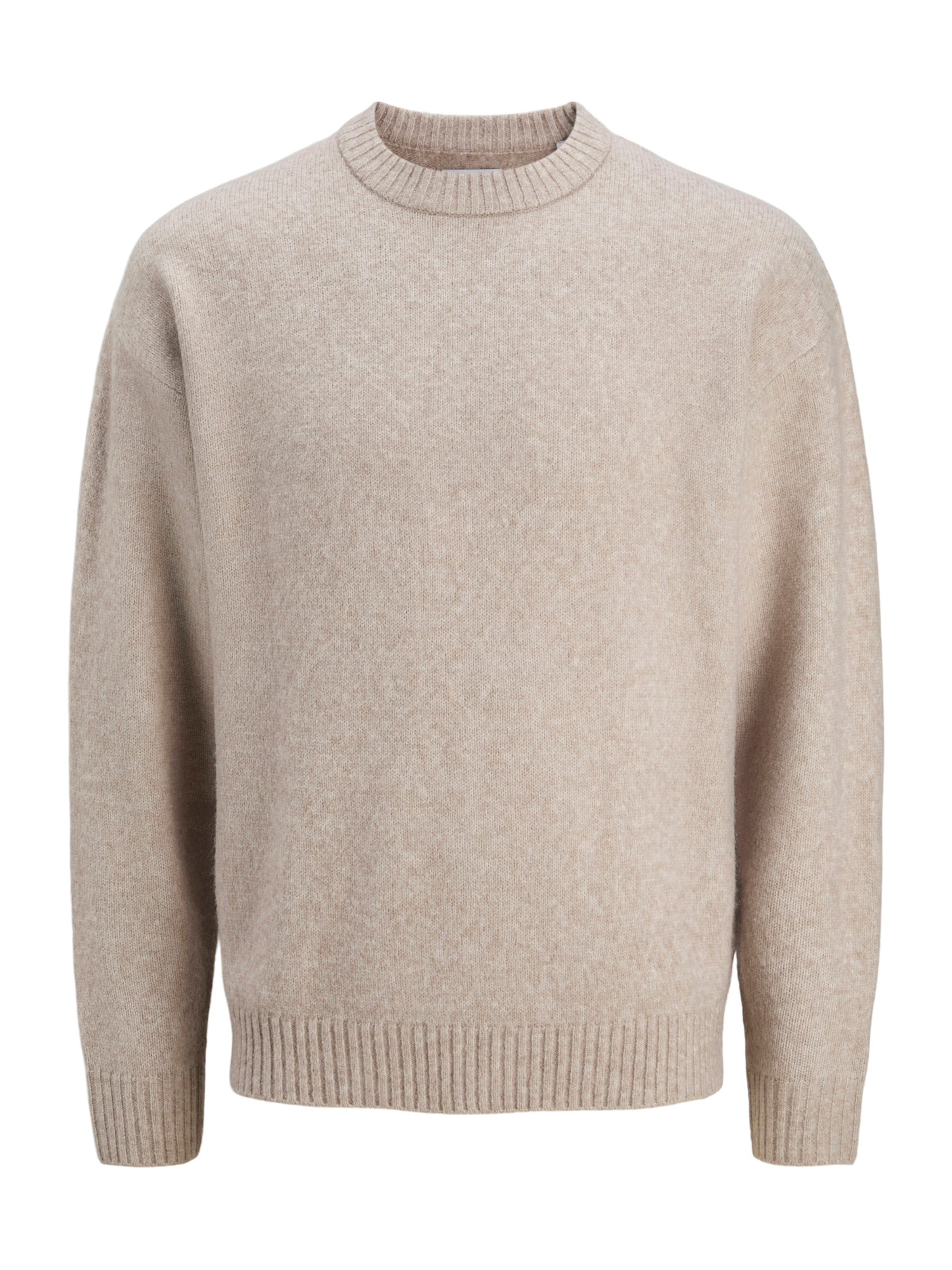 JACK & JONES Trui 'JJESoho Ollie' in Beige: voorkant