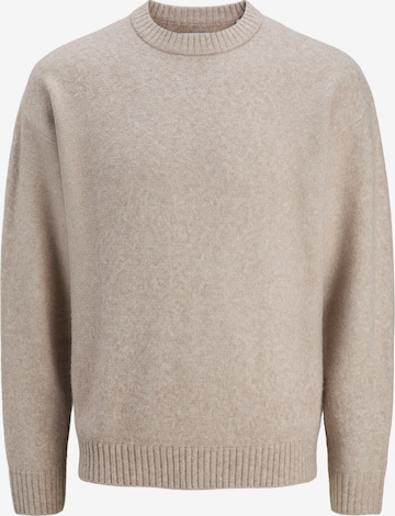 smėlio JACK & JONES Megztinis 'JJESoho Ollie': priekis