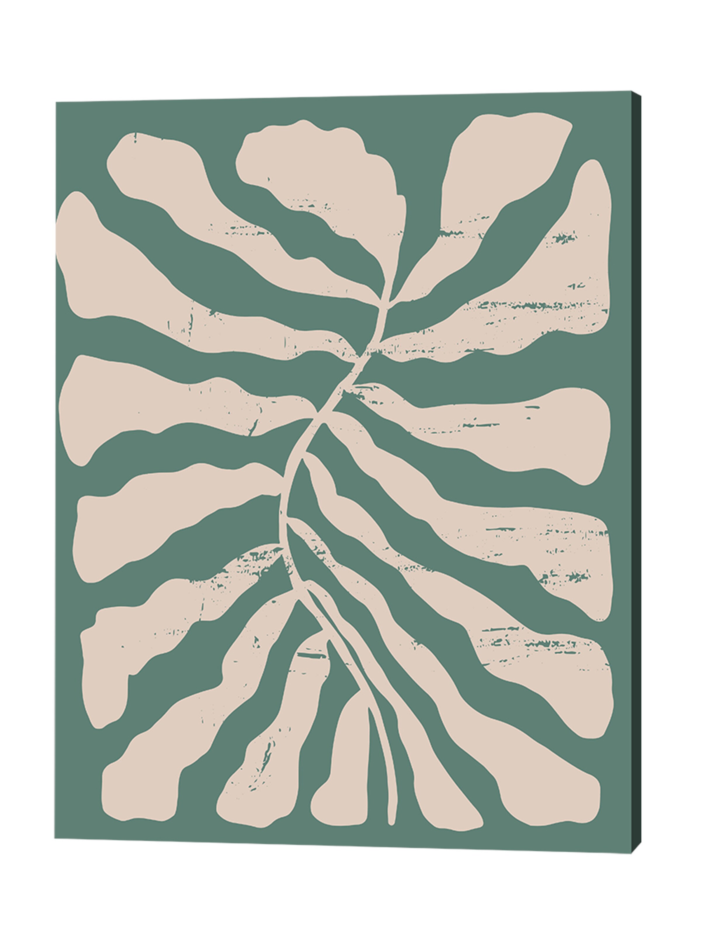 Liv Corday Bild 'Green Boho Abstract' in Grün: Vorderseite