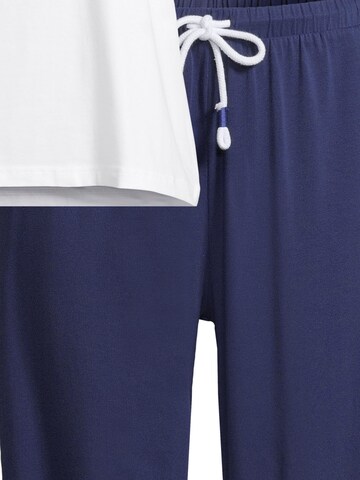 Mey Pyjama 'Solid Love' in Blauw