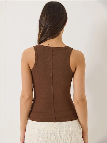 Bianco Lucci Top in Braun
