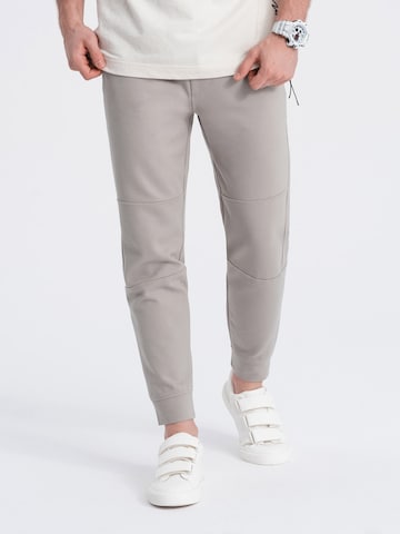 Regular Pantalon 'PASK-0142' Ombre en gris : devant