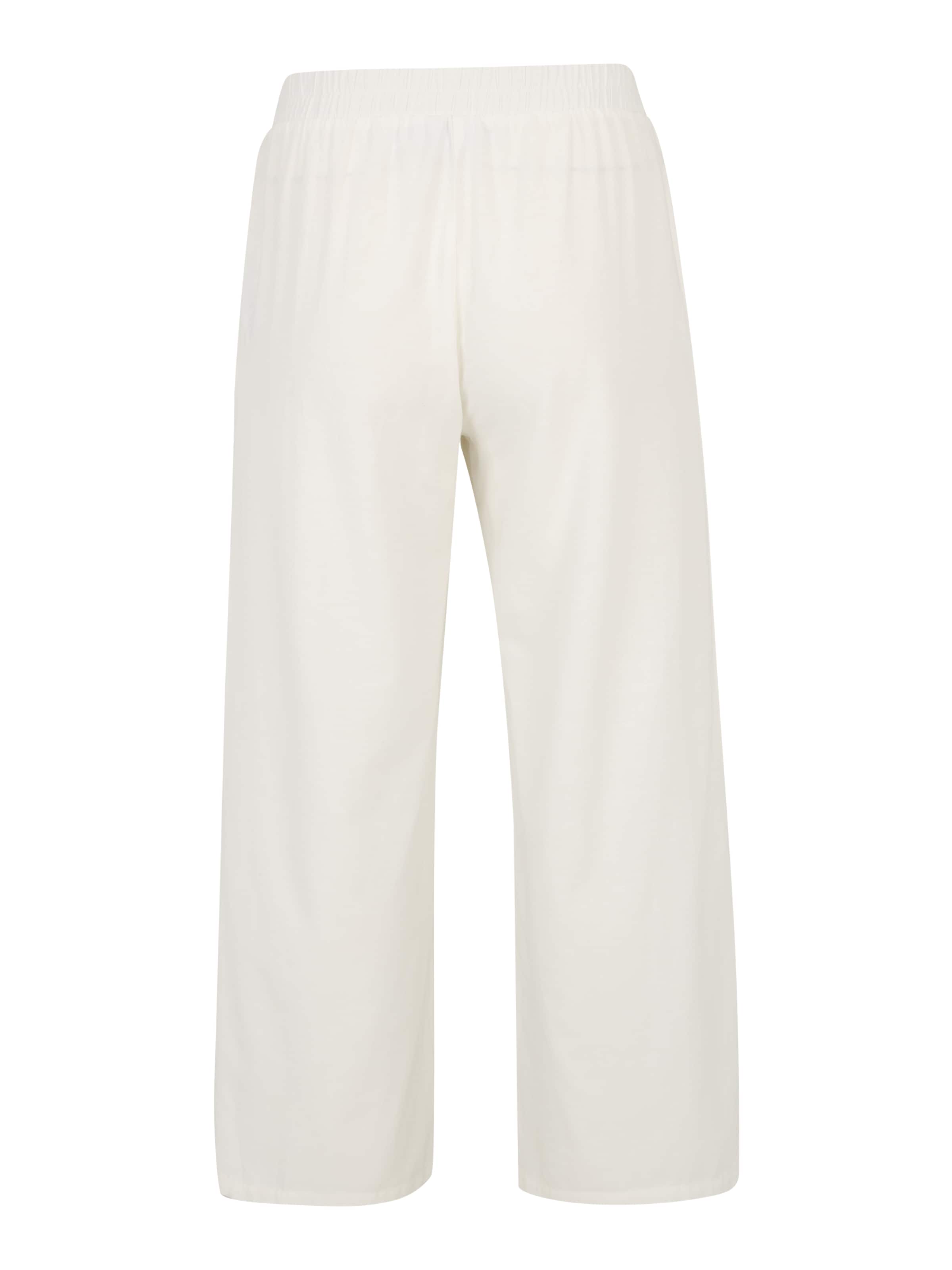 EVOKED - Pierna ancha Pantalón 'VIPUPPY' en blanco