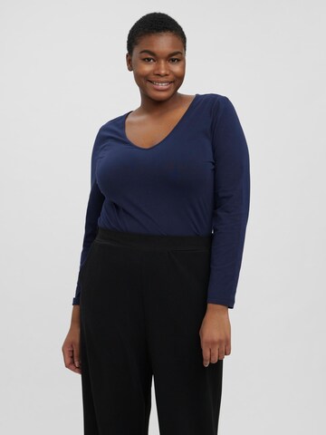 Vero Moda Curve Shirt 'Paxi' in Blauw: voorkant