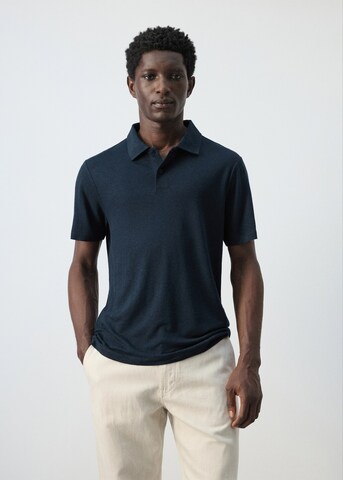 MANGO MAN Poloshirt 'Amberes' in Blau: Vorderseite