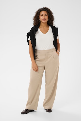 Regular Pantalon à pince 'KCKiren' KAFFE CURVE en beige