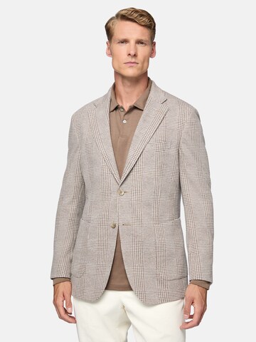 Coupe regular Veste de costume Boggi Milano en beige : devant