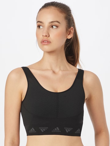 Bustier Soutien-gorge de sport ADIDAS SPORTSWEAR en noir : devant