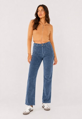 évasé Pantalon Elara en bleu : devant