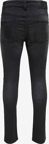 Skinny Jeans 'Loom' di Only & Sons in nero