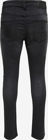 Skinny Jeans 'Loom' de la Only & Sons pe negru