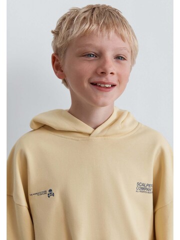 Scalpers Sweatshirt ' ' i gul: framsida