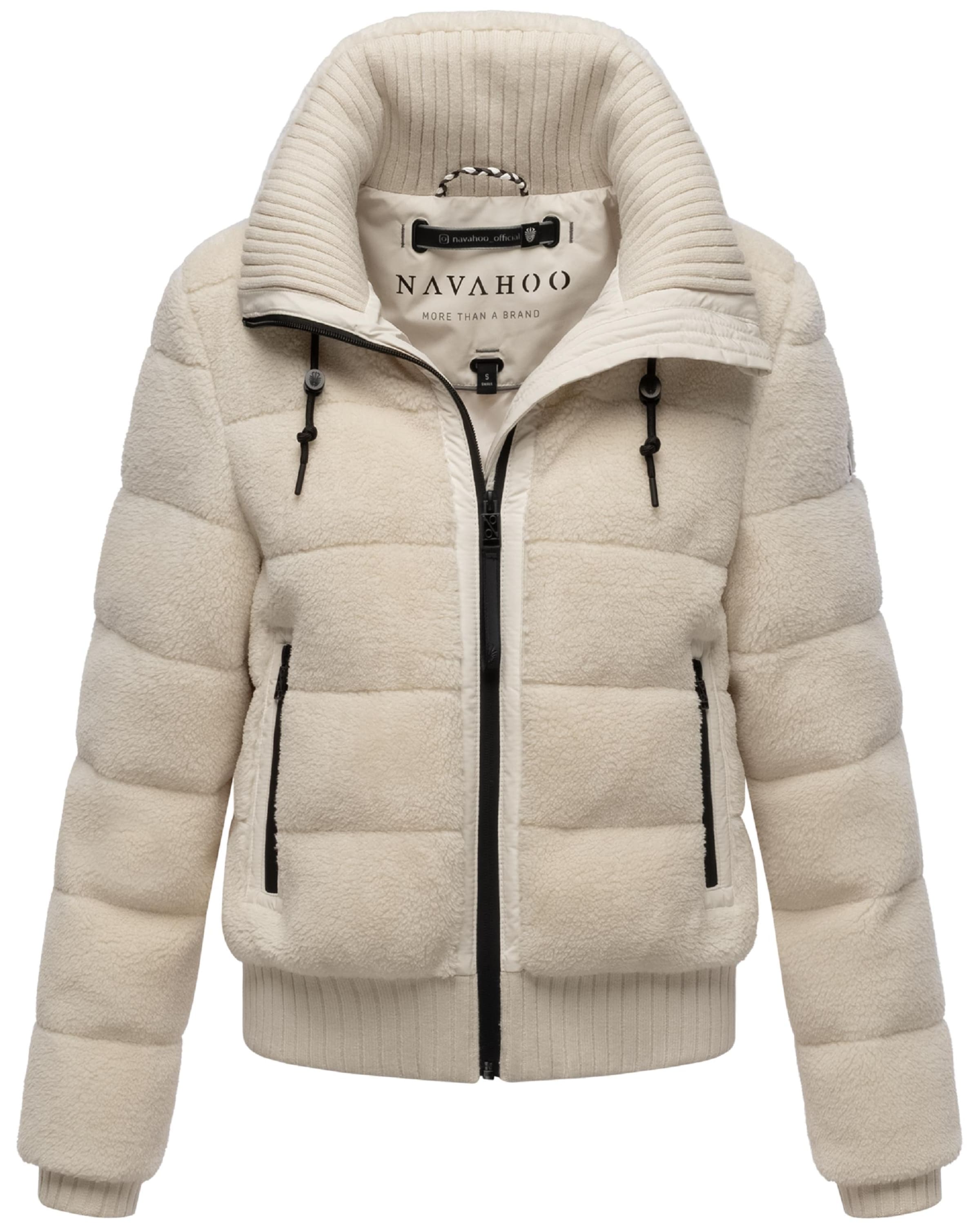 NAVAHOO Χειμερινό μπουφάν 'Schneepuder 14' σε λευκό