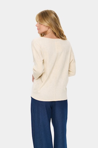 SAINT TROPEZ Pullover 'Mila' in Beige