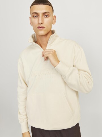 JACK & JONES Sweatshirt in Beige