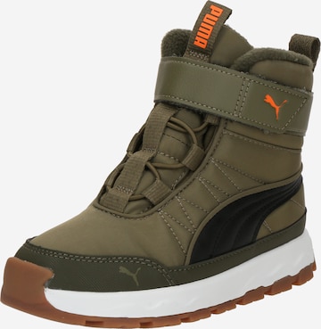 Boots da neve 'Evolve' di PUMA in verde: frontale