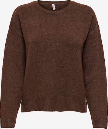 Pull-over 'ONLOLIVIA' ONLY en marron : devant