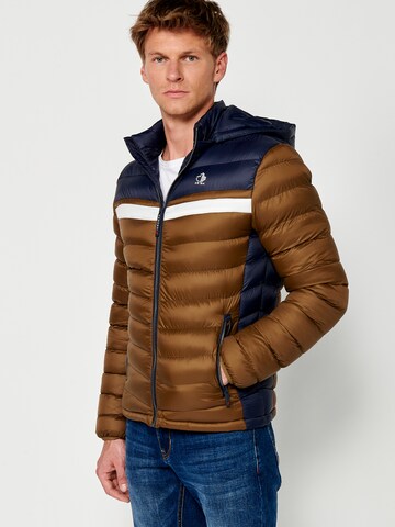 KOROSHI Übergangsjacke in Braun