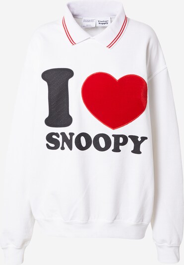 Vintage Supply Sweatshirt 'SWEAT' in rot / schwarz / weiß, Produktansicht