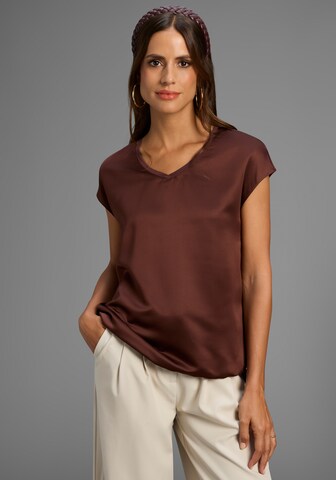 LAURA SCOTT Bluse in Braun: Vorderseite