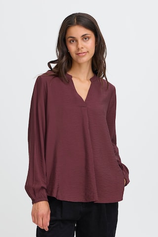 Fransa Bluse in Rot: Vorderseite