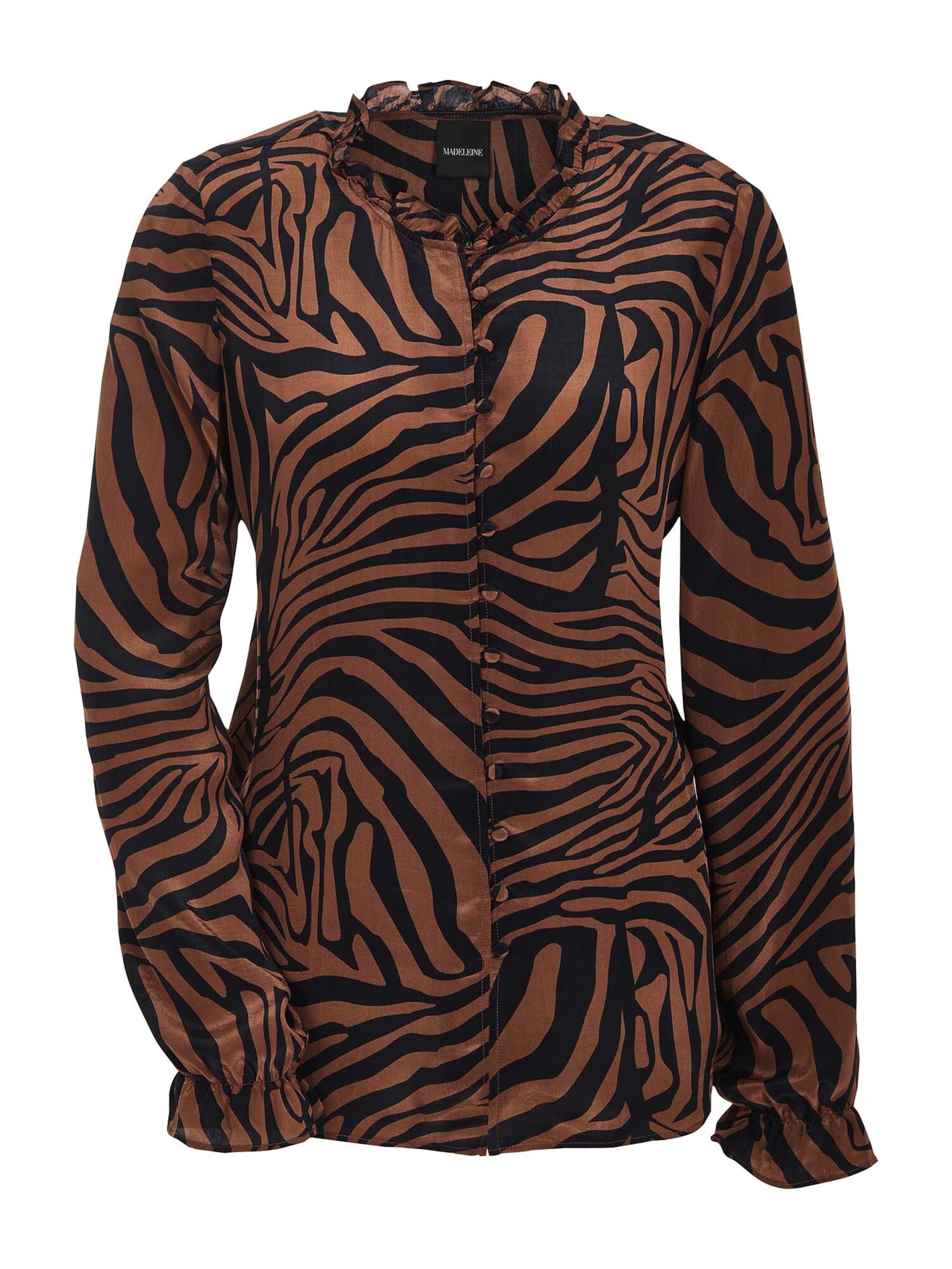 Chemisier MADELEINE en marron : devant