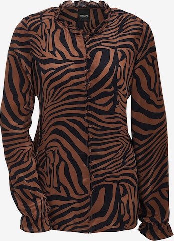 MADELEINE Bluse in Braun: Vorderseite