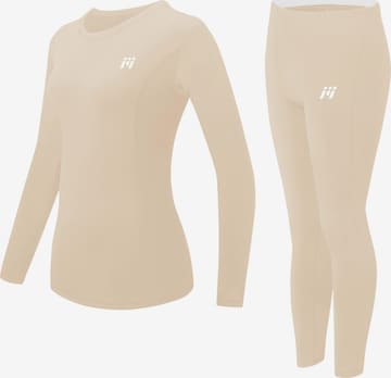 MEETWEE Sportbody 'Athletic Underwear' in Beige: voorkant