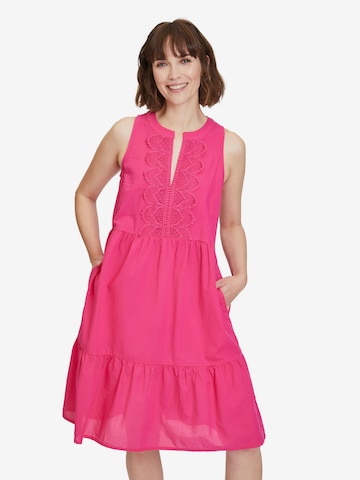 Vera Mont Sommerkleid mit Stufen in Pink: predná strana