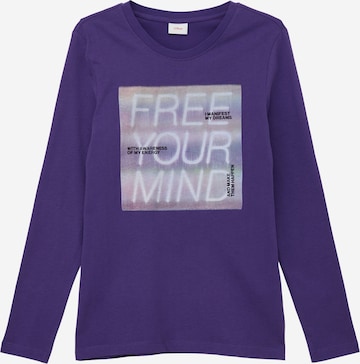 T-Shirt s.Oliver en violet : devant