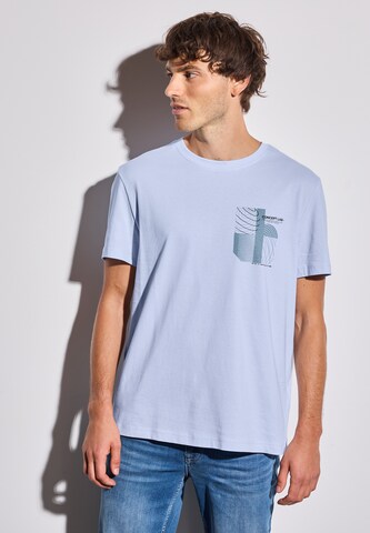 Street One MEN Shirt in Blue: front