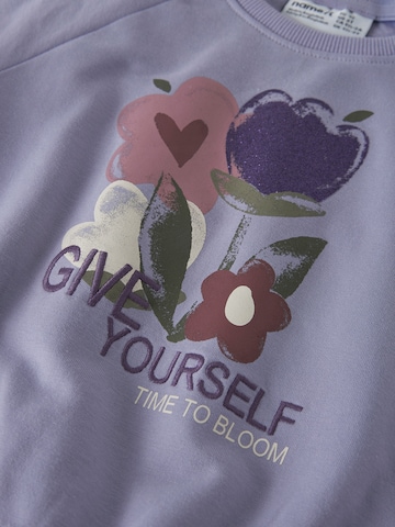 NAME IT Sweatshirt 'NMFOKLA' i lila