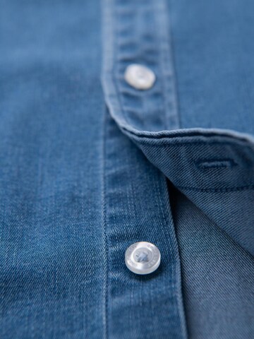 Ombre Slim Fit Hemd 'OM-SHDS-0180' in Blau