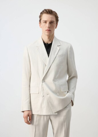 MANGO MAN Regular fit Suit Jacket 'Sakko Boston' in Beige: front