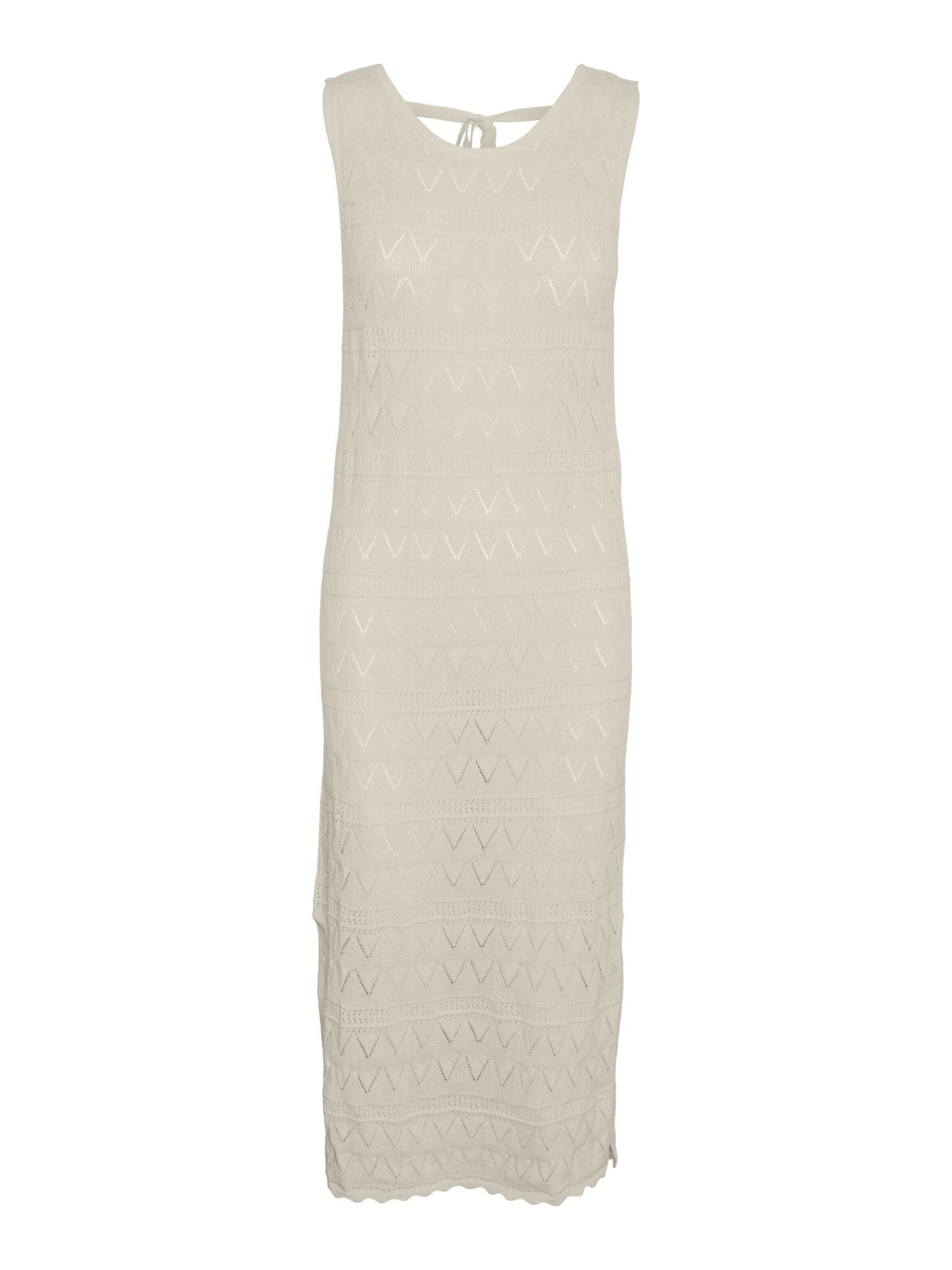 VERO MODA Gebreide jurk 'BALI ' in Beige: voorkant