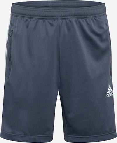 ADIDAS PERFORMANCE Sportsbukser i mørkegrå / hvid, Produktvisning